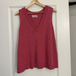 Anthropologie Sleeveless V-Neck Sweater Tank
